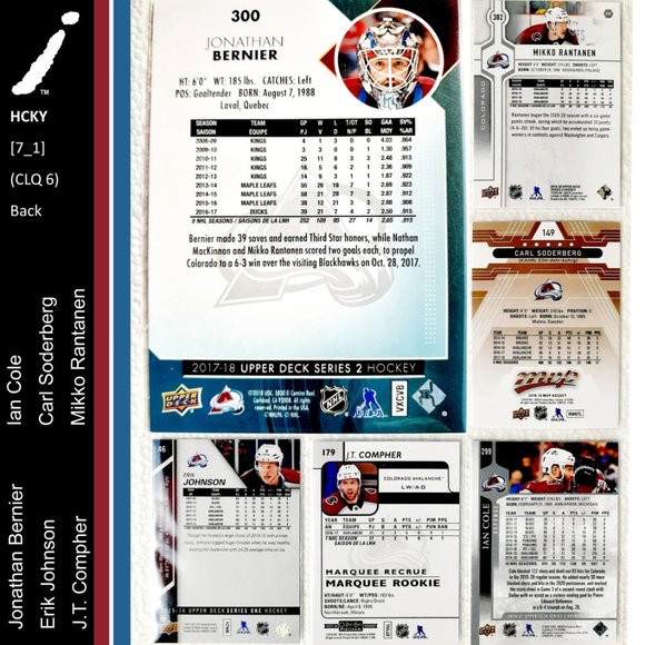 Colorado Avalanche 6 Card Lot - HCKY [7_1] - Picture 2 of 14